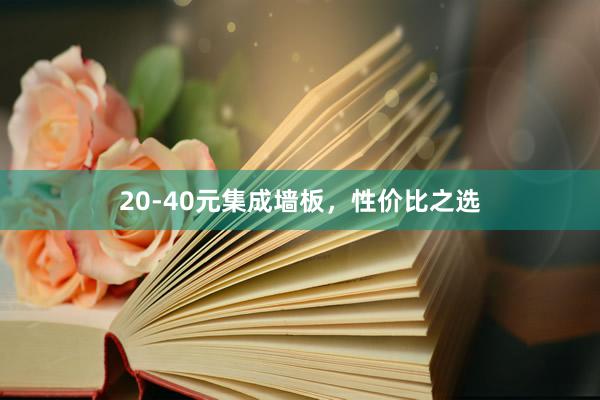 20-40元集成墙板，性价比之选
